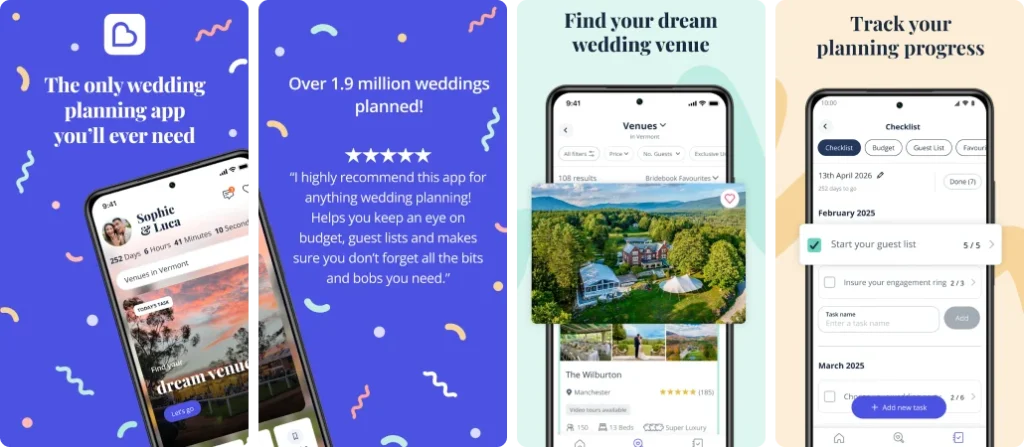 Bridebook – Budget & Timeline Planner App