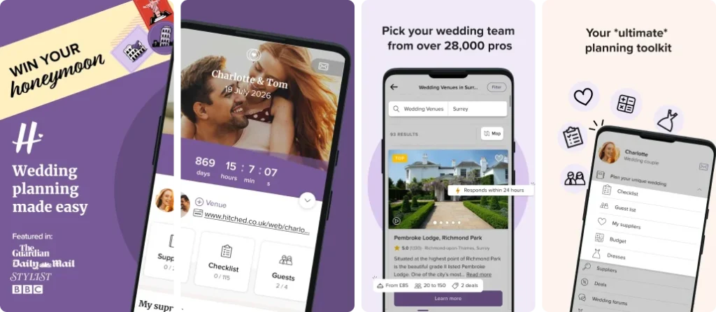 Hitched – Wedding Ideas & Planning App