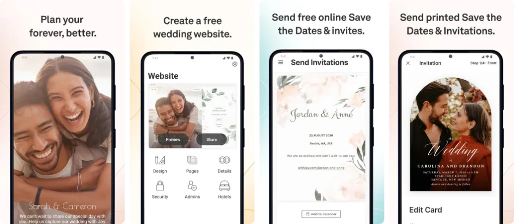 Joy – Free Wedding Website & Guest Manager