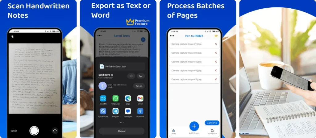 Pen to PRINT Handwriting to Text